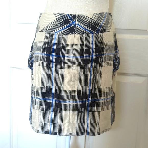 Vintage Mossimo Plaid Mini Skirt with Pockets - Picture 3 of 4